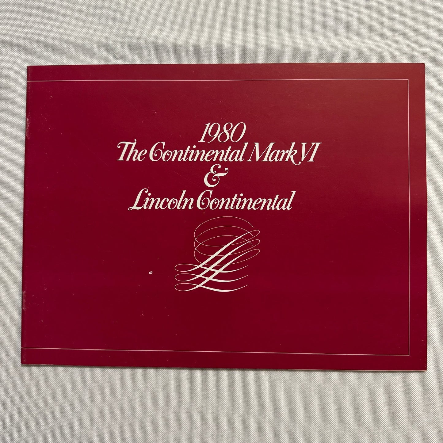 1980 Lincoln Continental & Mark VI Sales Brochure Cartier Pucci Givenchy Blass