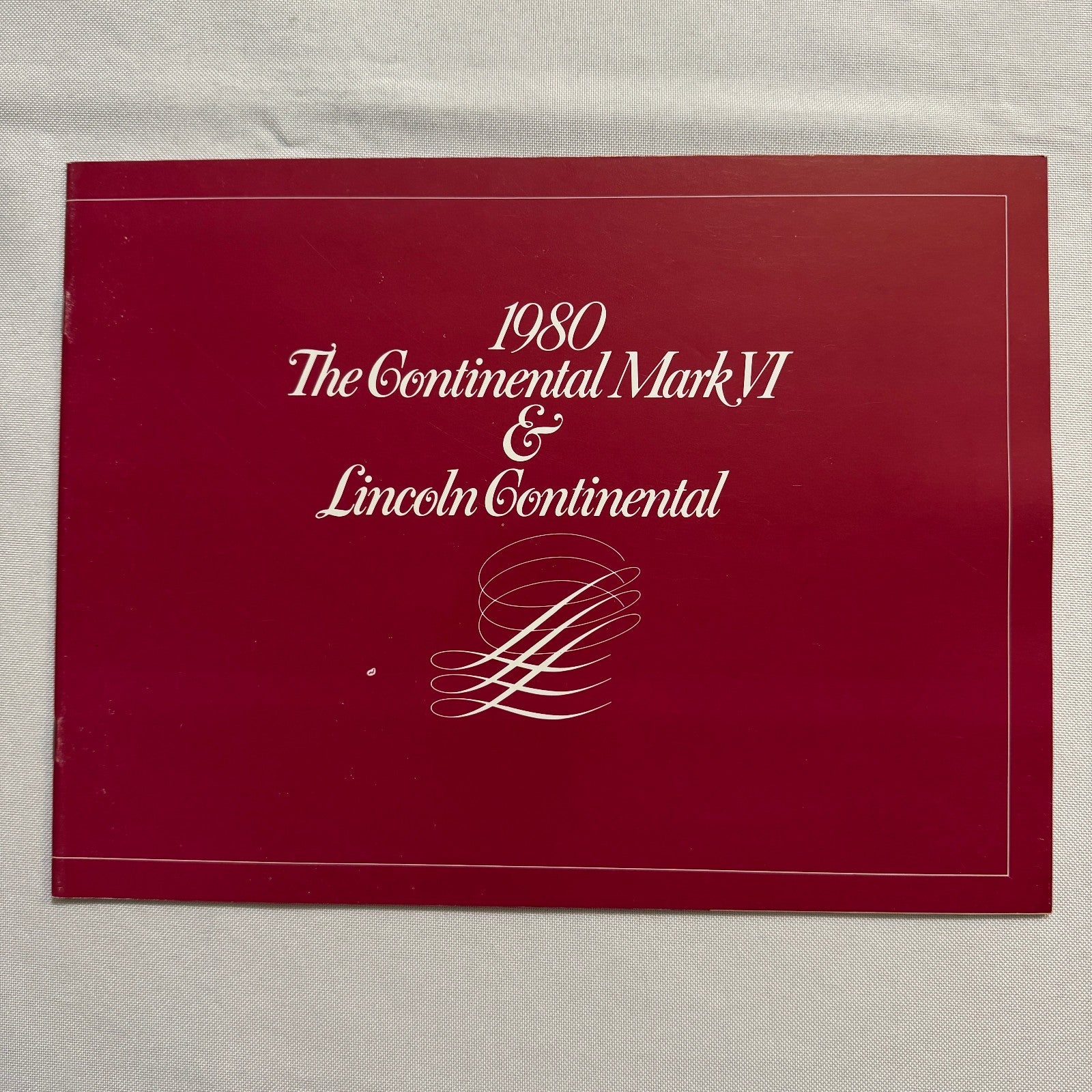 1980 Lincoln Continental & Mark VI Sales Brochure Cartier Pucci Givenchy Blass