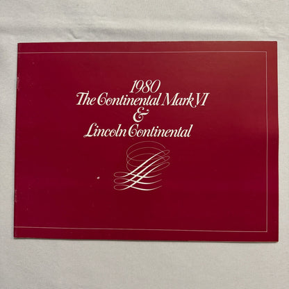 1980 Lincoln Continental & Mark VI Sales Brochure Cartier Pucci Givenchy Blass