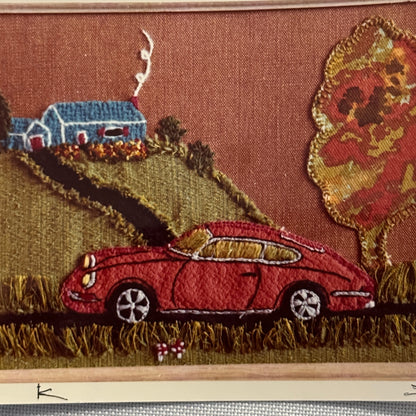 Vintage Photo Photograph Snapshot Porsche 911 Tapestry Art