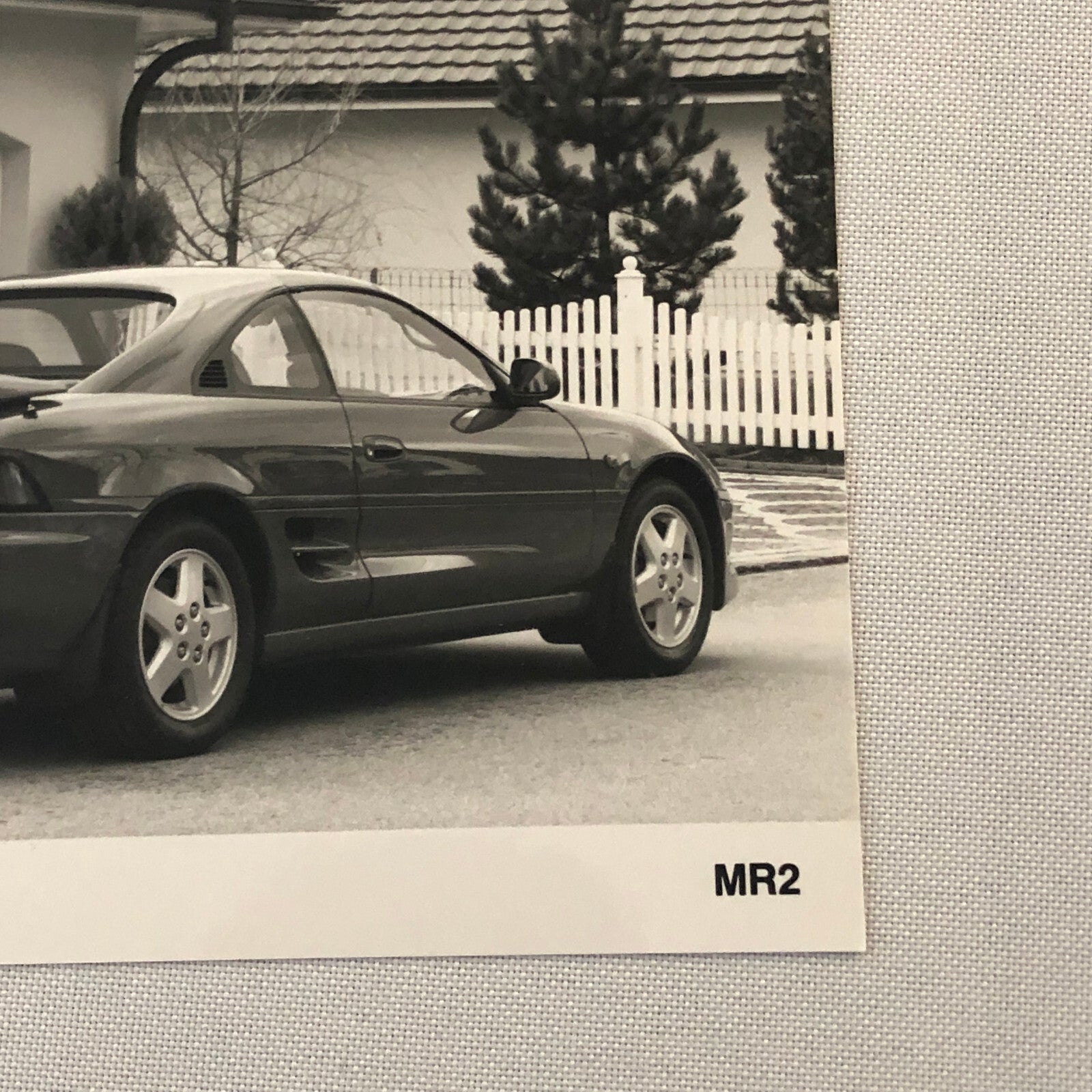 Vintage Toyota MR2 Car Factory Press Photo Photograph