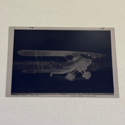 Vintage Photo Negative Curtiss XO-39 Airplane Plane Aircraft Curtiss XO39 XO 39