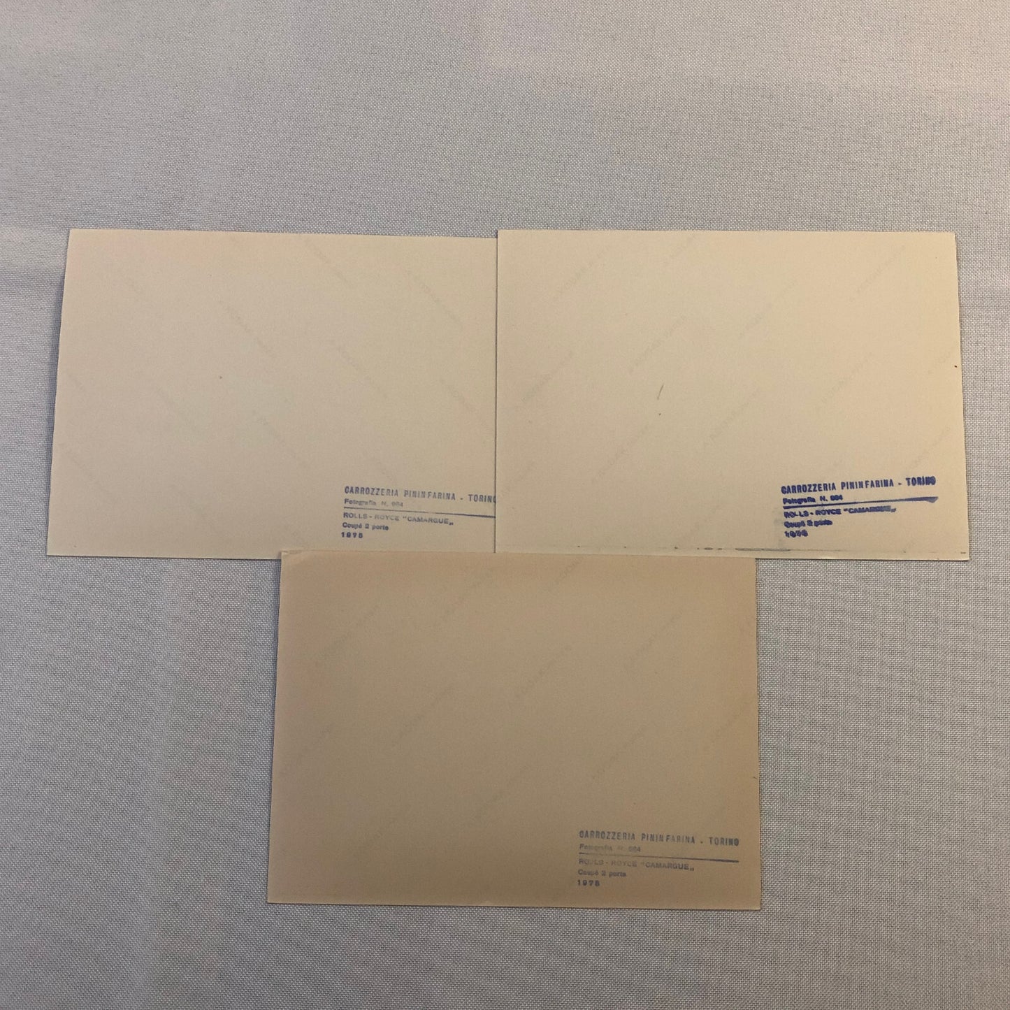 1975 Rolls Royce Camargue Pininfarina Photo Photograph Print Lot of 3