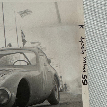 Vintage Racing Photo Photograph Crash Wreck Accident Car Motorsport Unidentified
