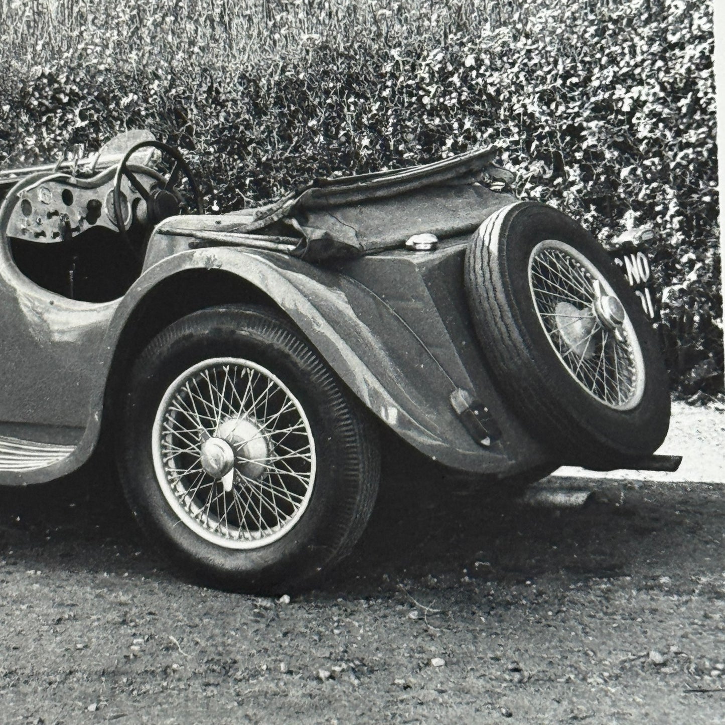 1939 Jaguar SS100 Car Photo Automobile Photograph Vintage Jaguar SS 100