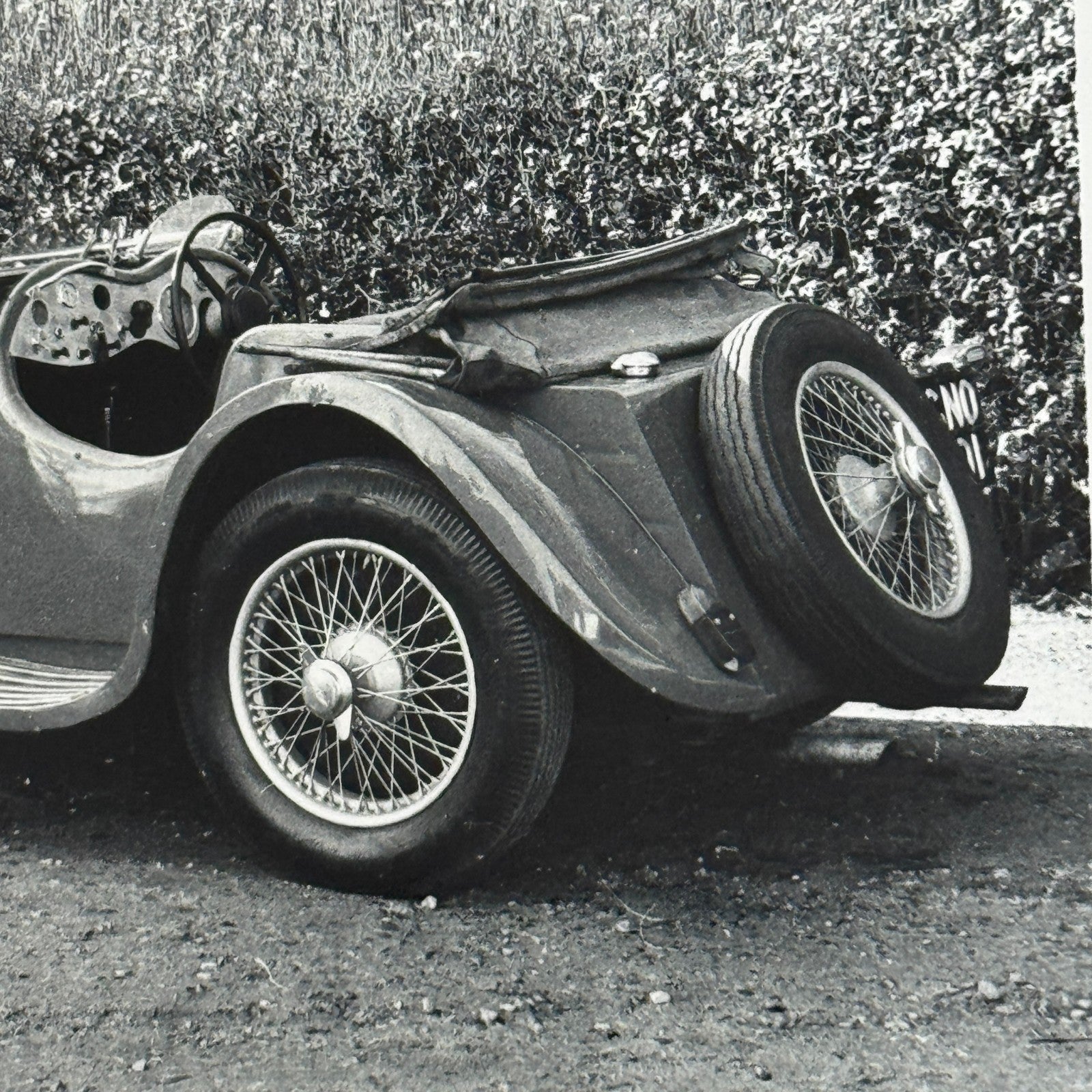 1939 Jaguar SS100 Car Photo Automobile Photograph Vintage Jaguar SS 100