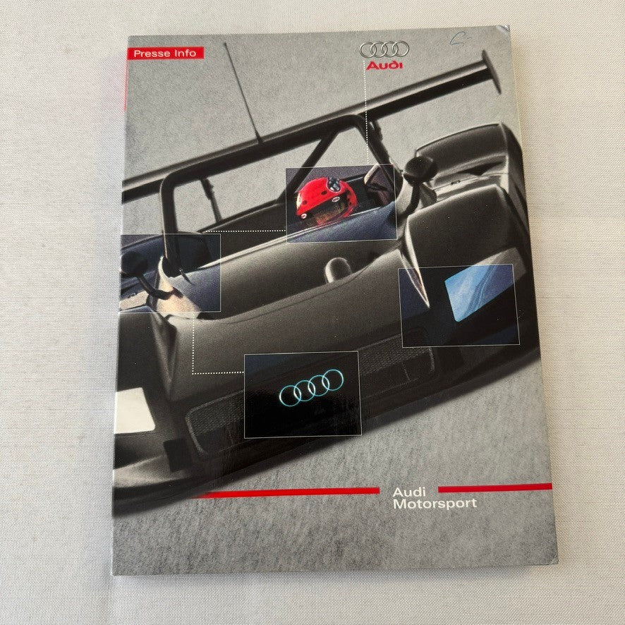 1999 Audi 24 Hours of LeMans Racing Team Press Kit Photos Brochure GERMAN
