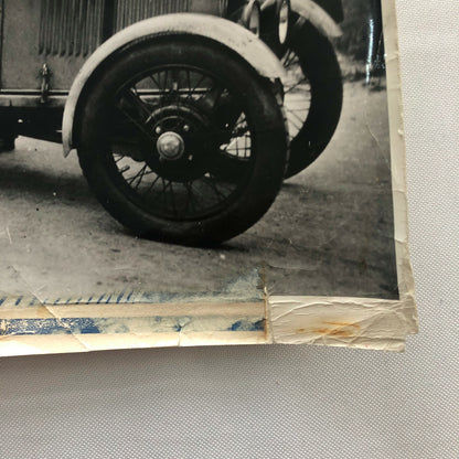 Vintage Racing Car and Driver Photograph Photo - Peugeot Sochaux ? 