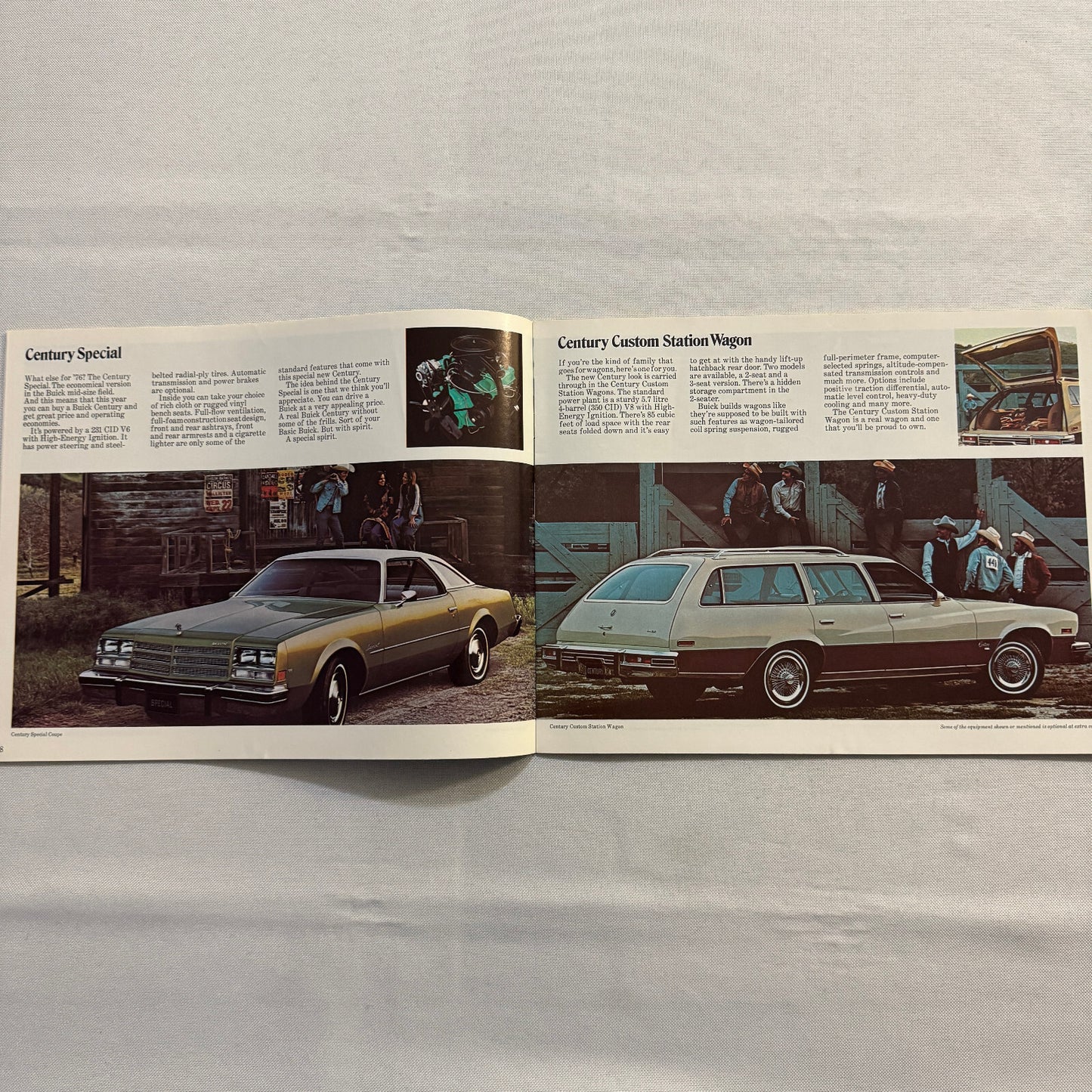 1976 Buick Car Sales Brochure Catalog Regal Century LeSabre Estate Wagon Riviera