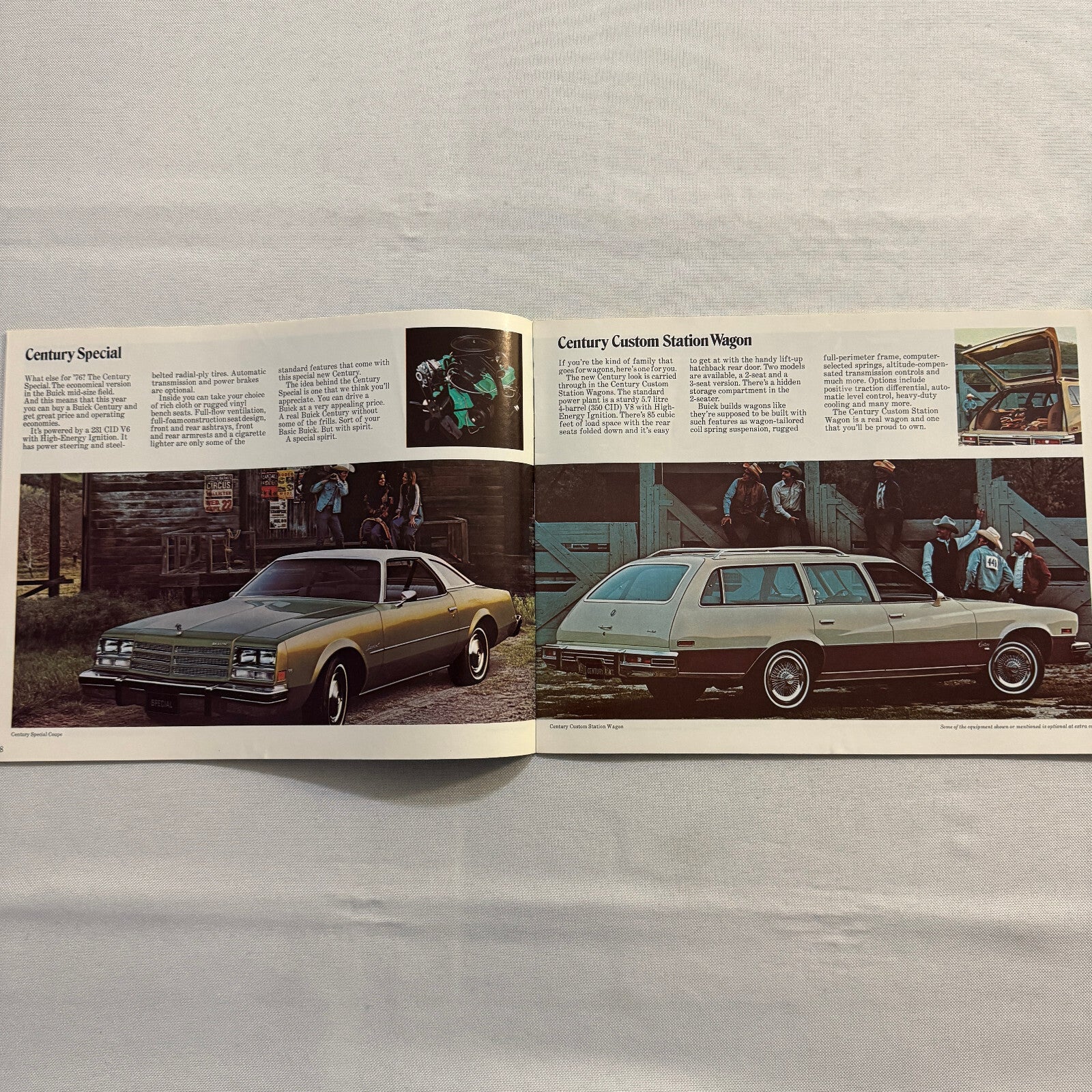 1976 Buick Car Sales Brochure Catalog Regal Century LeSabre Estate Wagon Riviera