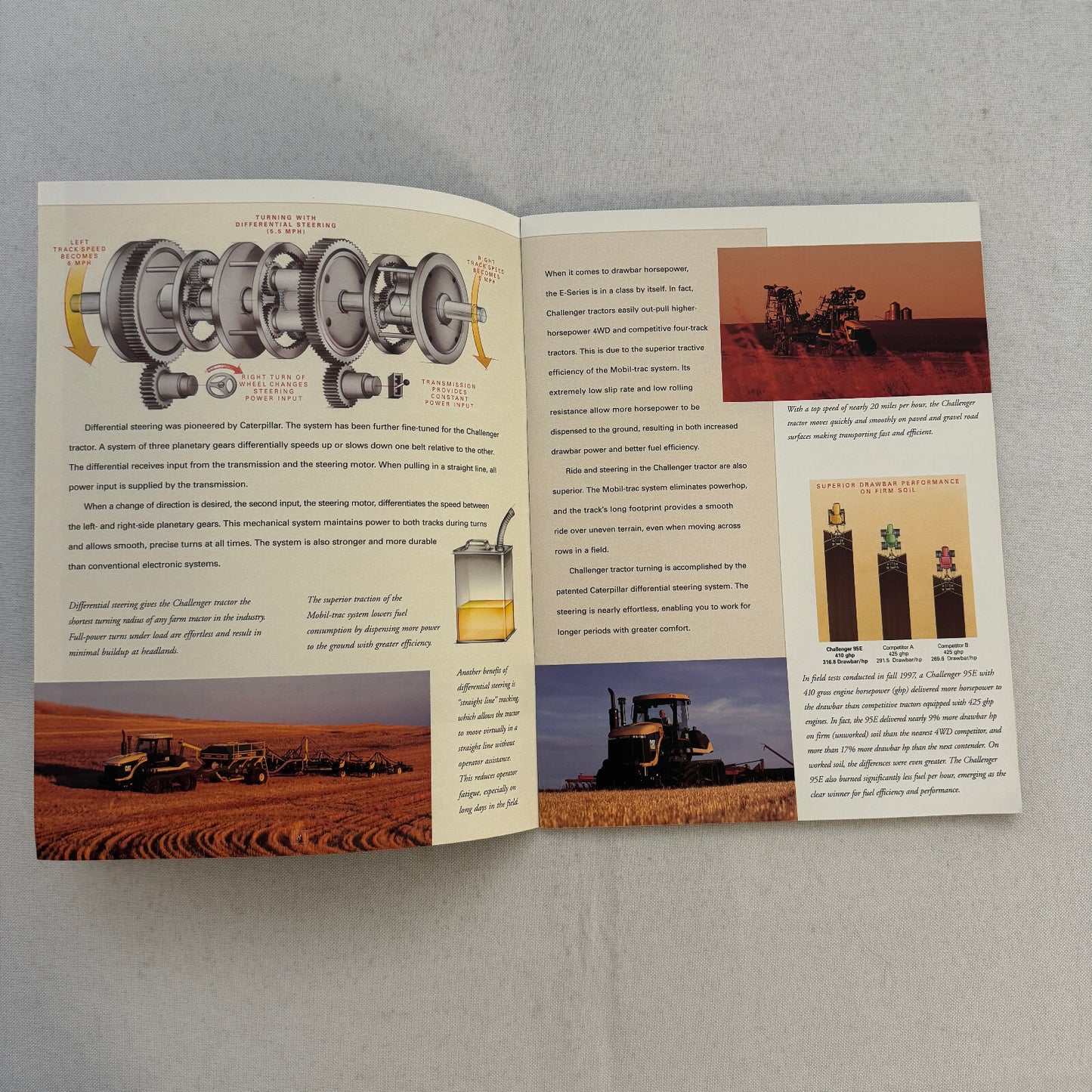 Caterpillar Challenger Tractor Construction Equipment Brochure Catalog 95E 85E +