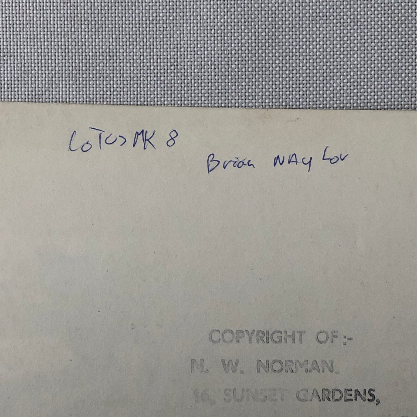 Vintage Racing Photo Photograph Brands Hatch Lotus MK8 +