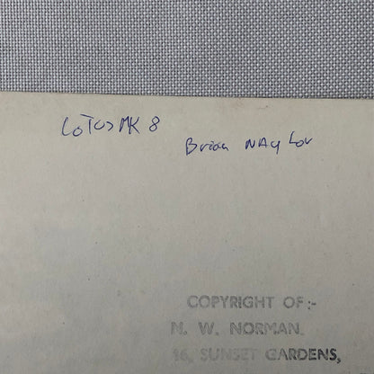 Vintage Racing Photo Photograph Brands Hatch Lotus MK8 +