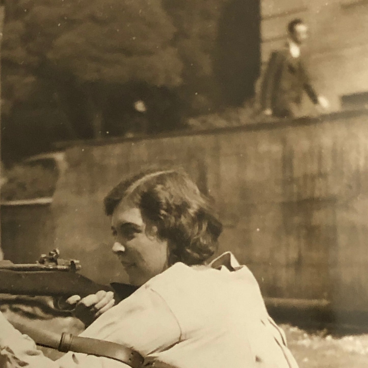 Press Photo Photograph Rifle Shooting Competition Underwood and Underwood