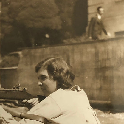 Press Photo Photograph Rifle Shooting Competition Underwood and Underwood
