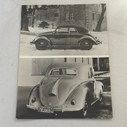 Vintage 1948 Volkswagen Beetle Hebmuller Photo Photograph Print