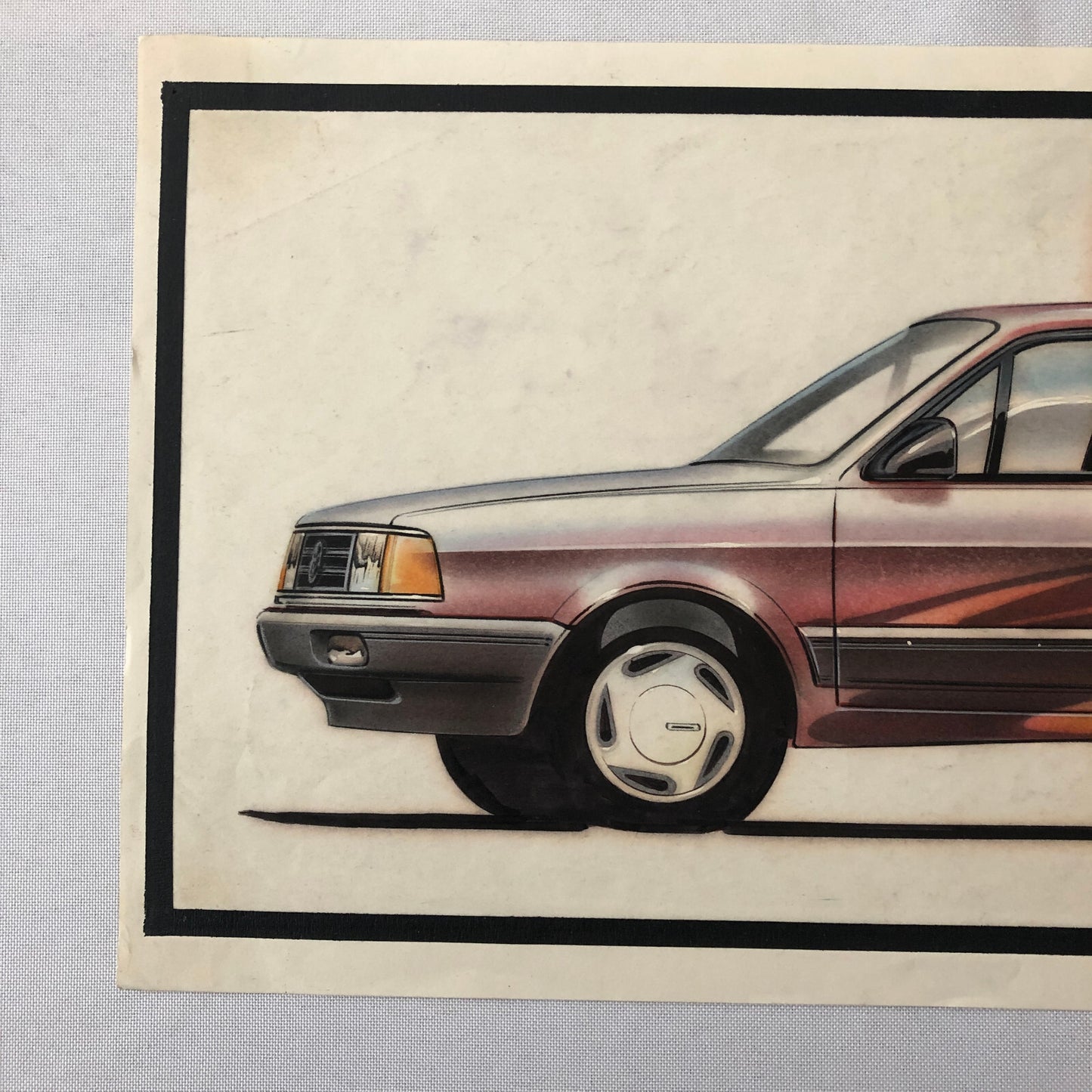 Volkswagen VW Concept Car Illustration Design Drawing Sketch Art Jetta ?