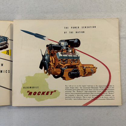 Oldsmobile Sales Brochure Catalog 76 88 98 Coupe Sedan Convertible 1950 1951