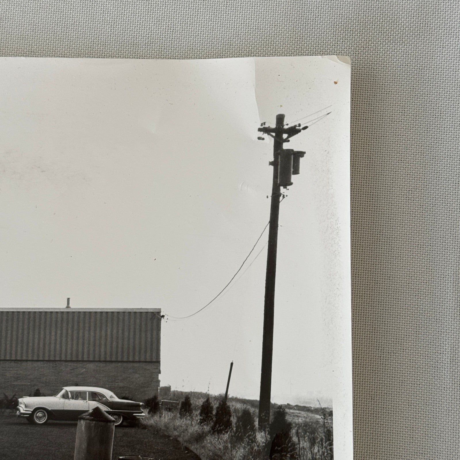 Vintage Photograph Photo Print 1950s 1960s Cars Automobiles Outside Building