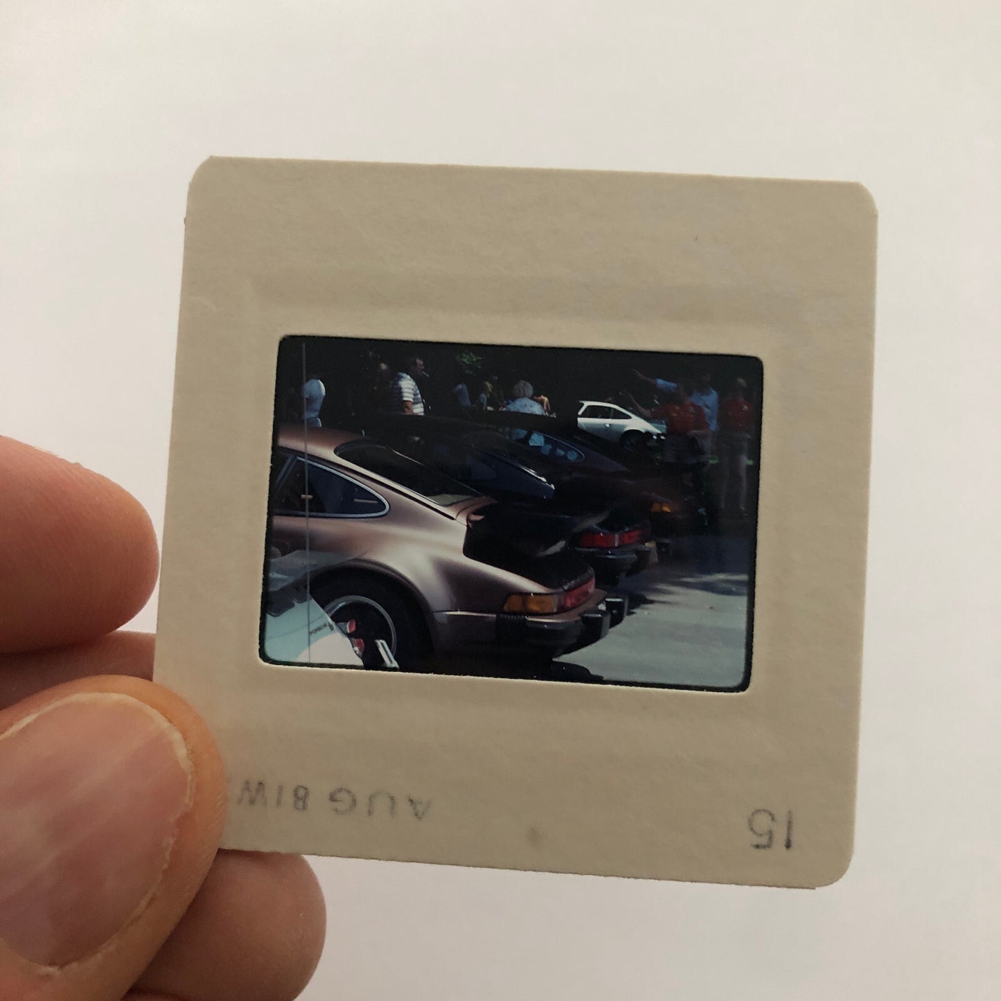 Porsche 911 Car 35mm Photo Slide Vintage 1981