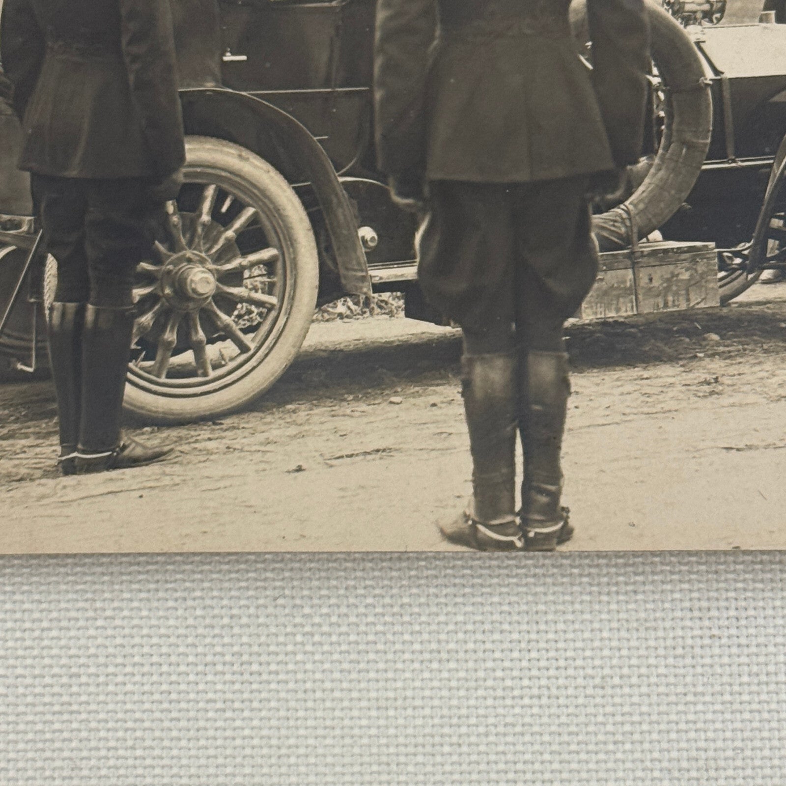 Antique Car Automobile Women Italian Real Photo Postcard RPPC Photograph