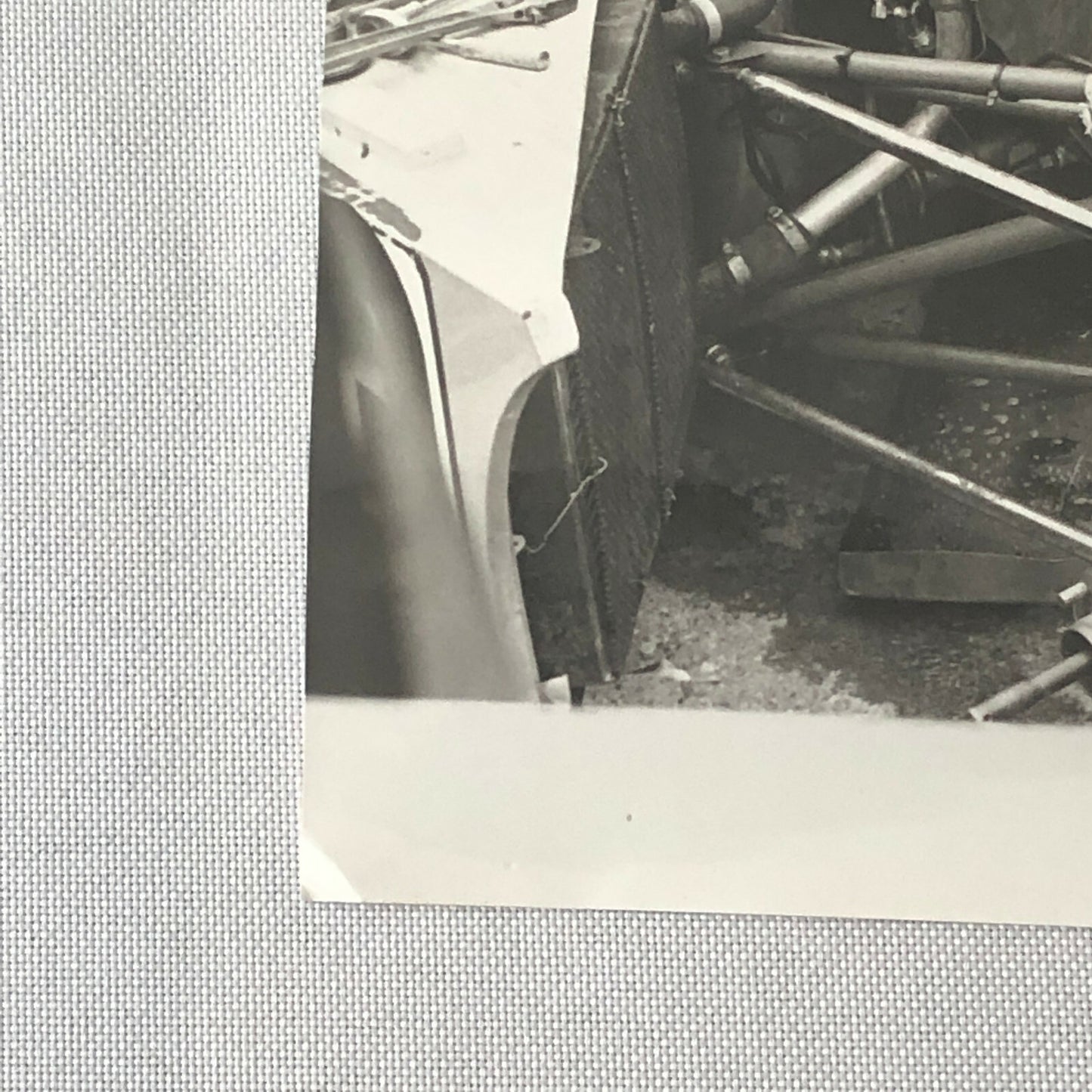 Vintage Racing Photo Photograph 1975 24 Hours of LeMans ? Mechanic on Car 