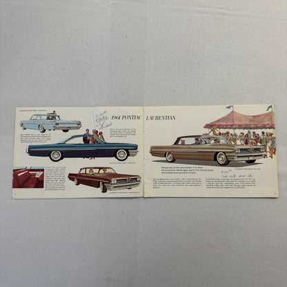 1961 Pontiac Sales Brochure Parisienne Laurentian Strato Chief Canadian Catalog