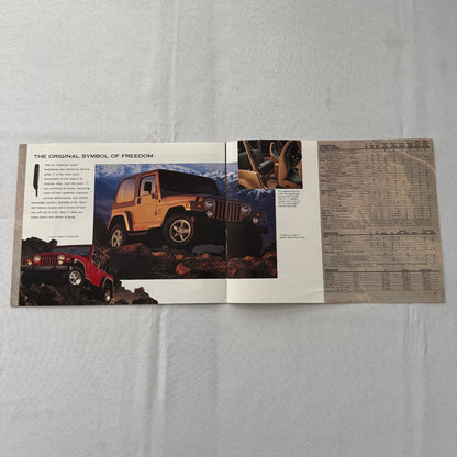 1999 Jeep Sales Brochure Catalog Grand Cherokee TJ Canadian