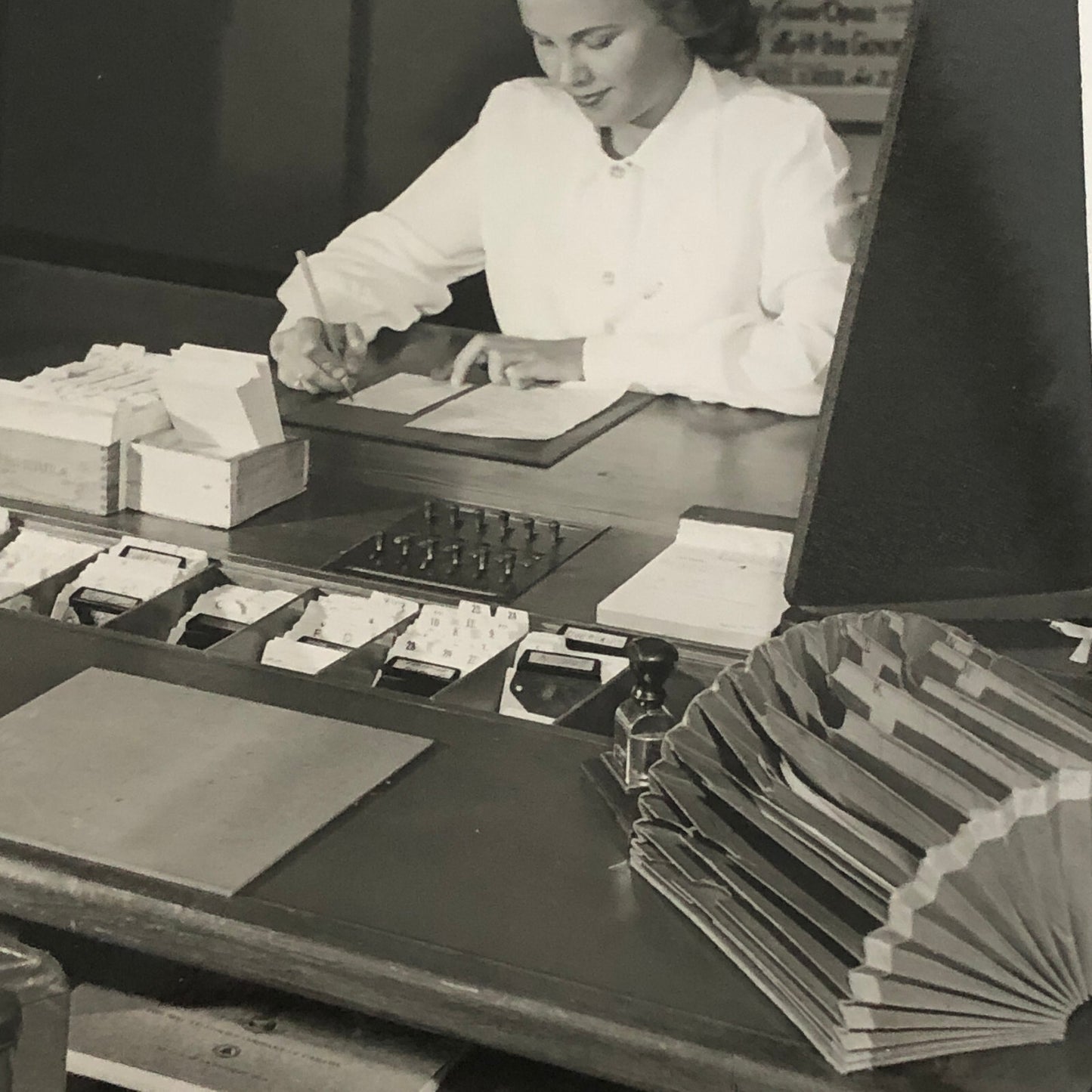 Vintage Photo Photograph Office Worker London Ontario