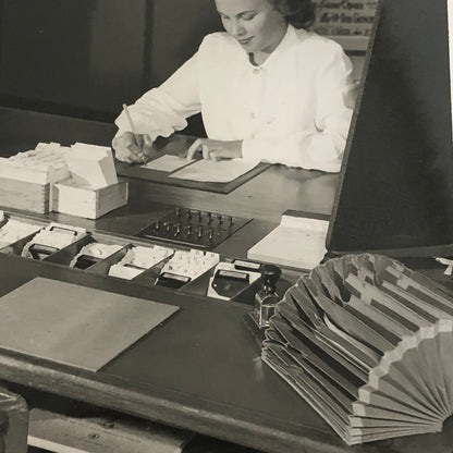 Vintage Photo Photograph Office Worker London Ontario