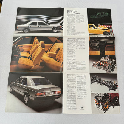 Mercedes Benz 190 and 190E Car Sales Brochure Catalog Advertising 190 E