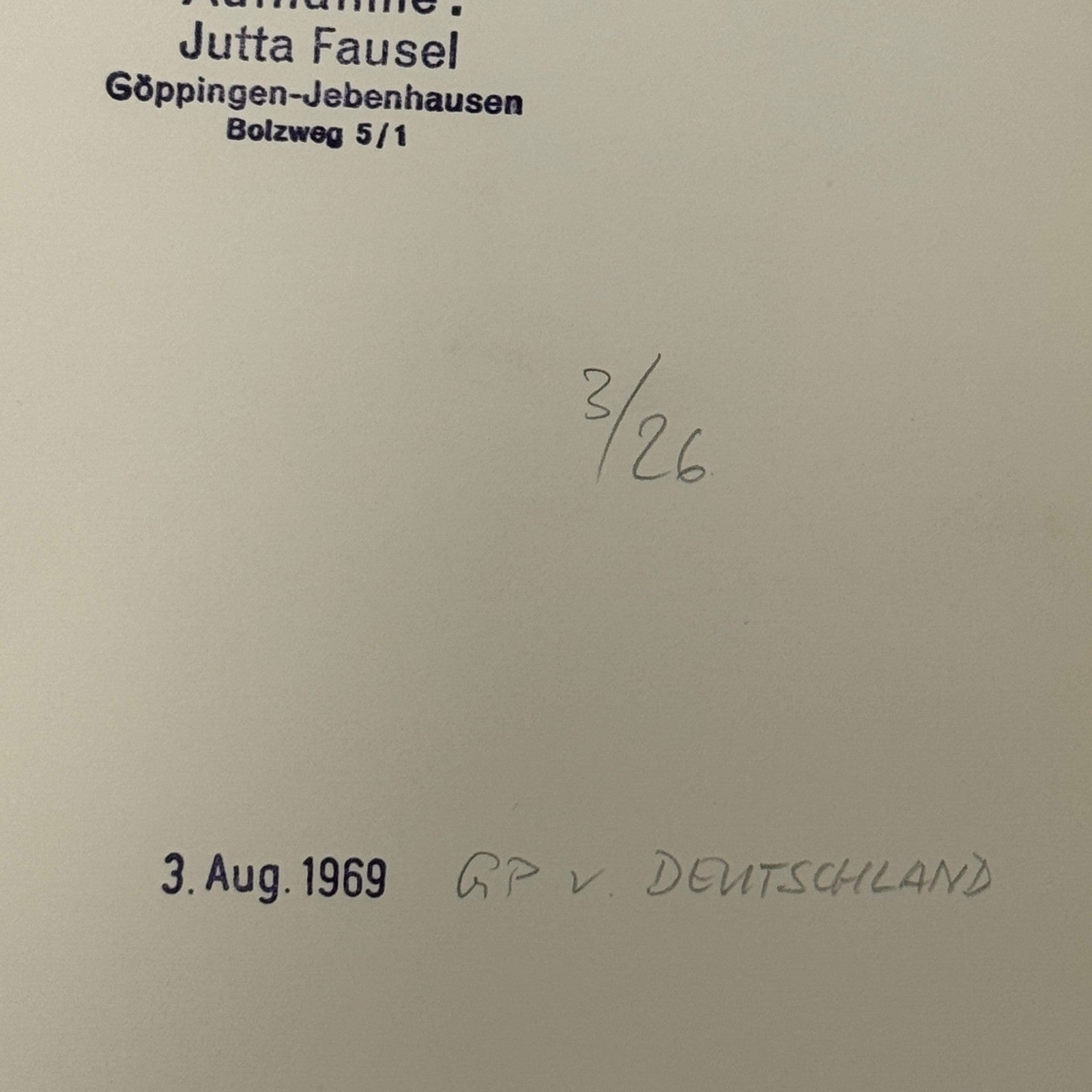 Vintage Racing Photo Graham Hill 1969 German Grand Prix Motorsport Photograph