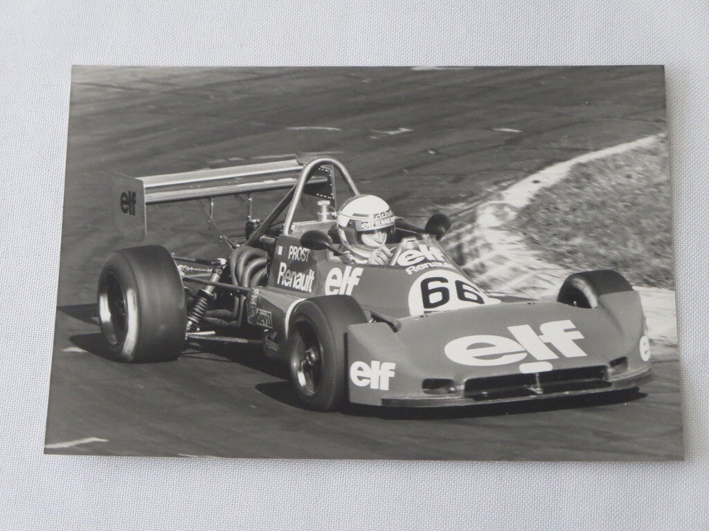 Vintage Formula 3 Racing Car Press Photo Photograph - Alain Prost F3 