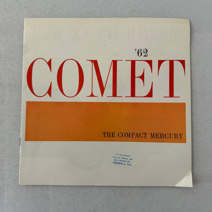 1962 Mercury Comet Car Sales Brochure Catalog Sedan Station Wagon Canadian