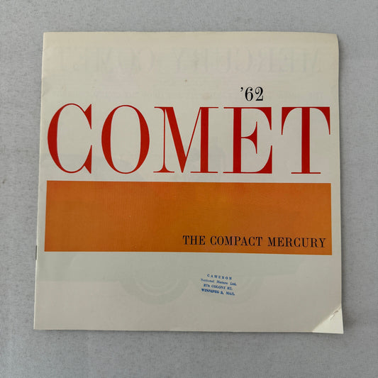 1962 Mercury Comet Car Sales Brochure Catalog Sedan Station Wagon Canadian