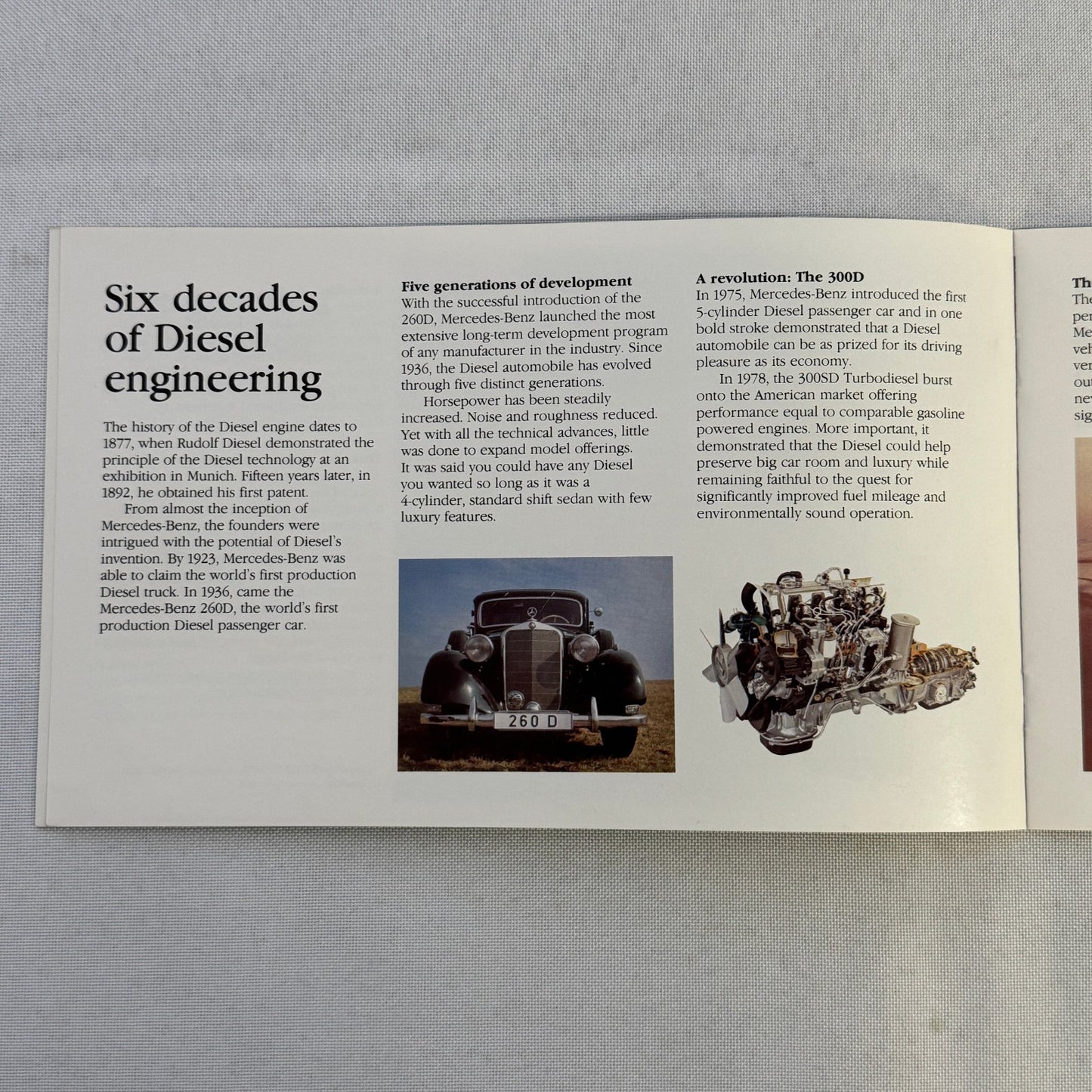 1979 Mercedes Benz Diesel Car Sales Brochure Catalog 240D 300D 300TD Wagon 300SD