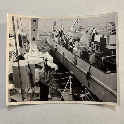Military Ship Photo Photograph Boat HMCS Thunder Royal Canadian Navy Vintage