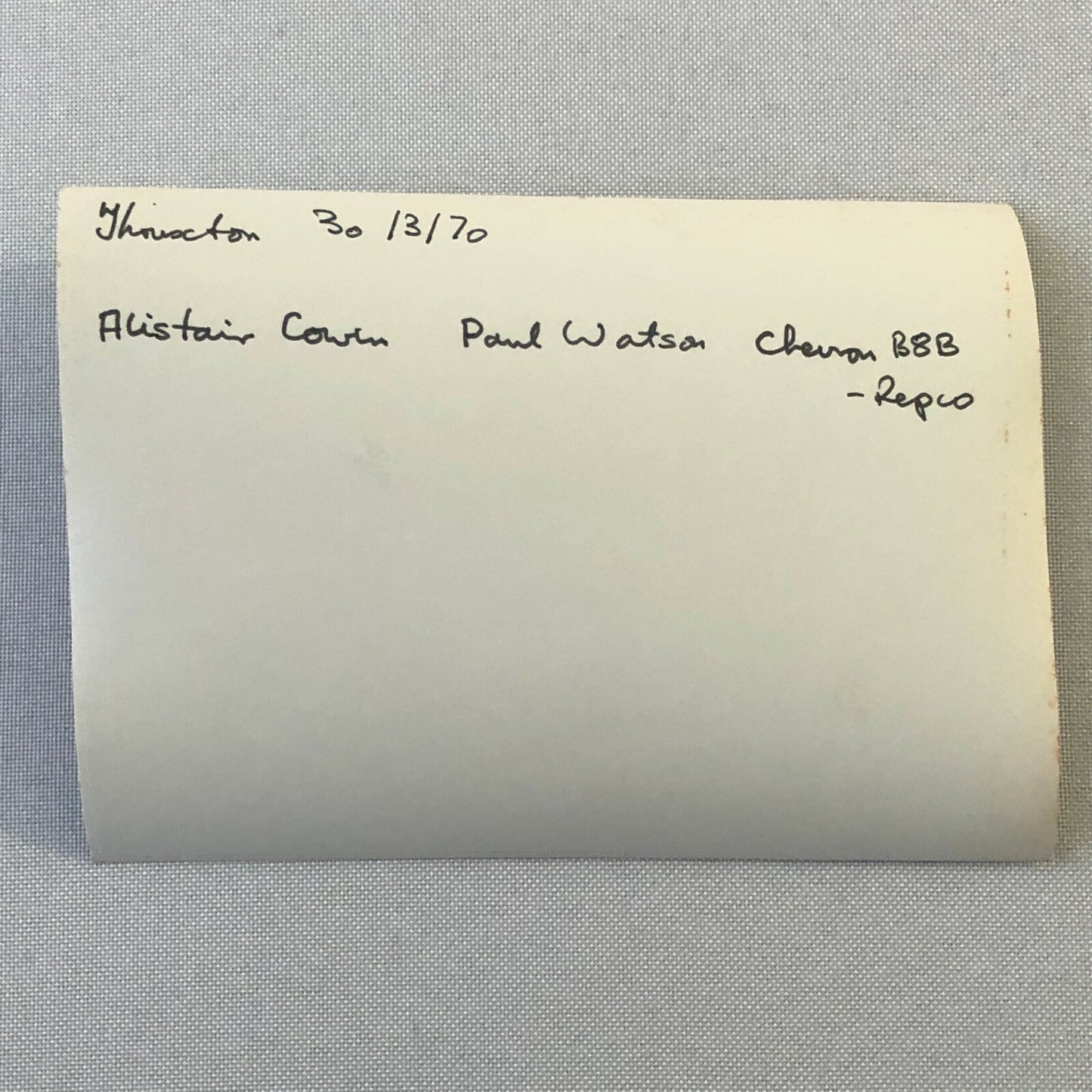 Vintage Racing Photo Photograph Print - Thruxton 1970 Chevron B8B Repco Car 