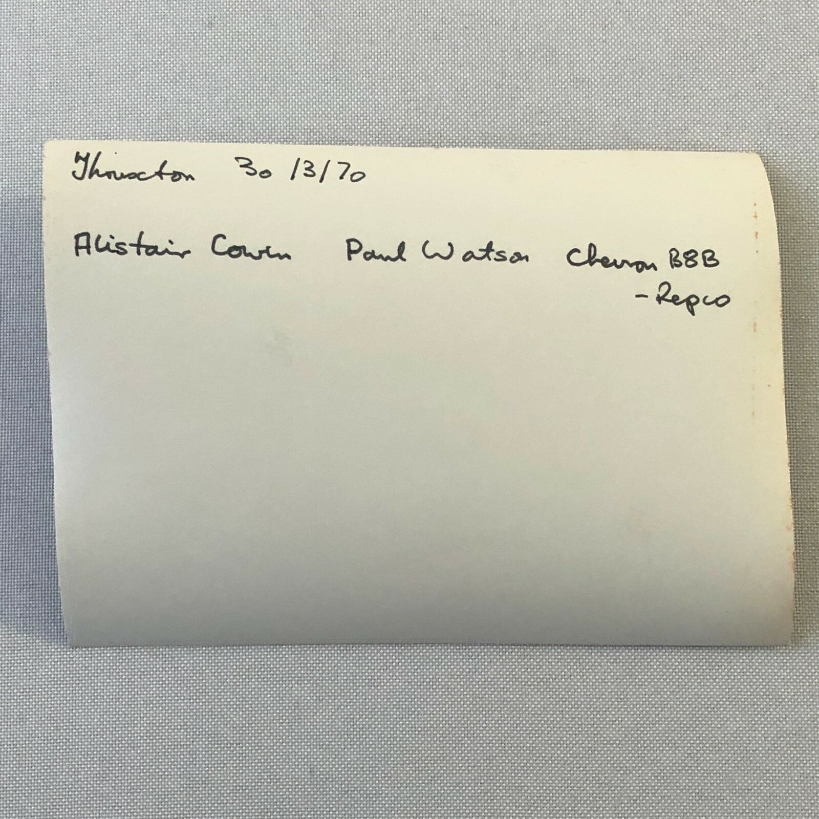 Vintage Racing Photo Photograph Print - Thruxton 1970 Chevron B8B Repco Car 