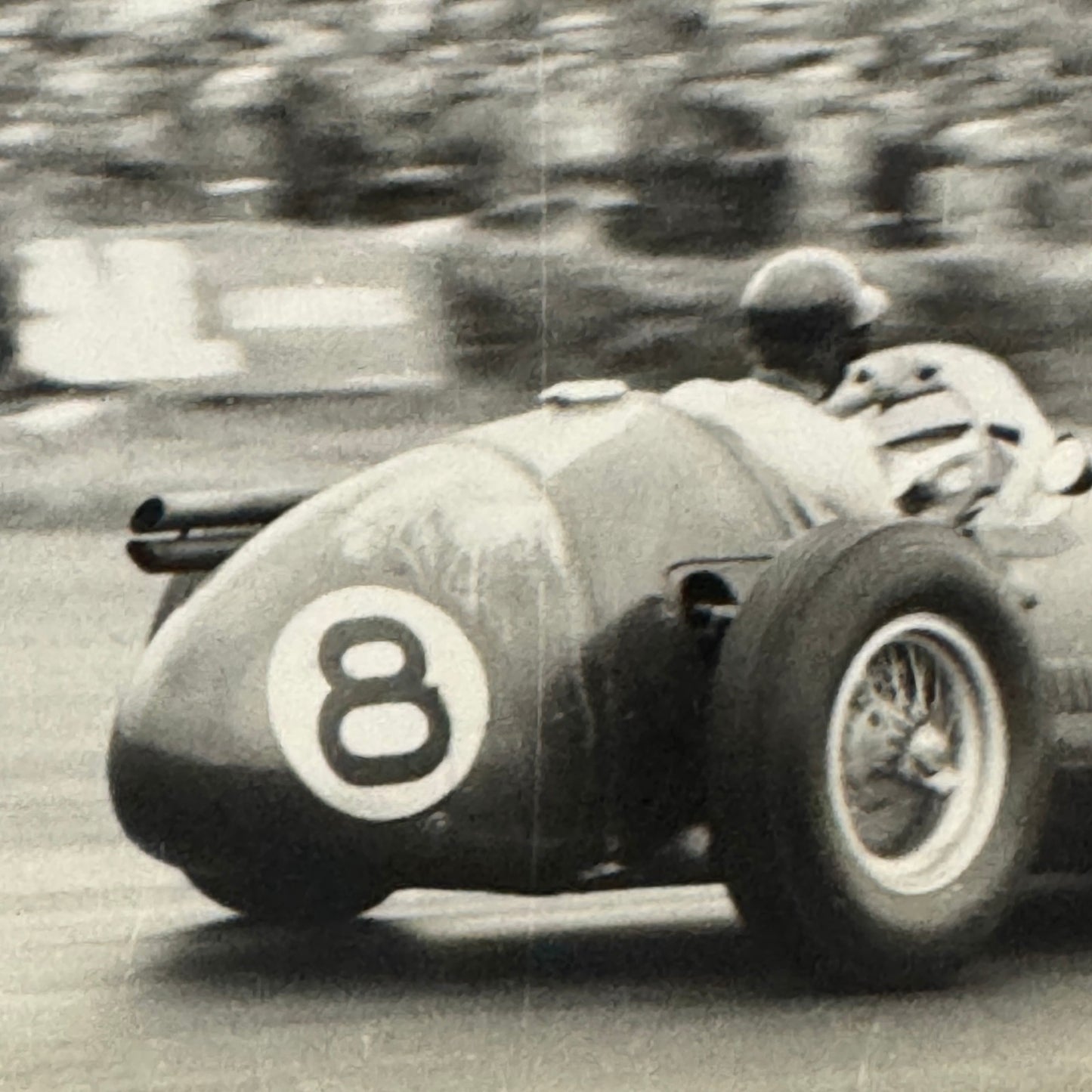 Vintage Racing Photo Photograph 1954 British Grand Prix Maserati 250F Wharton
