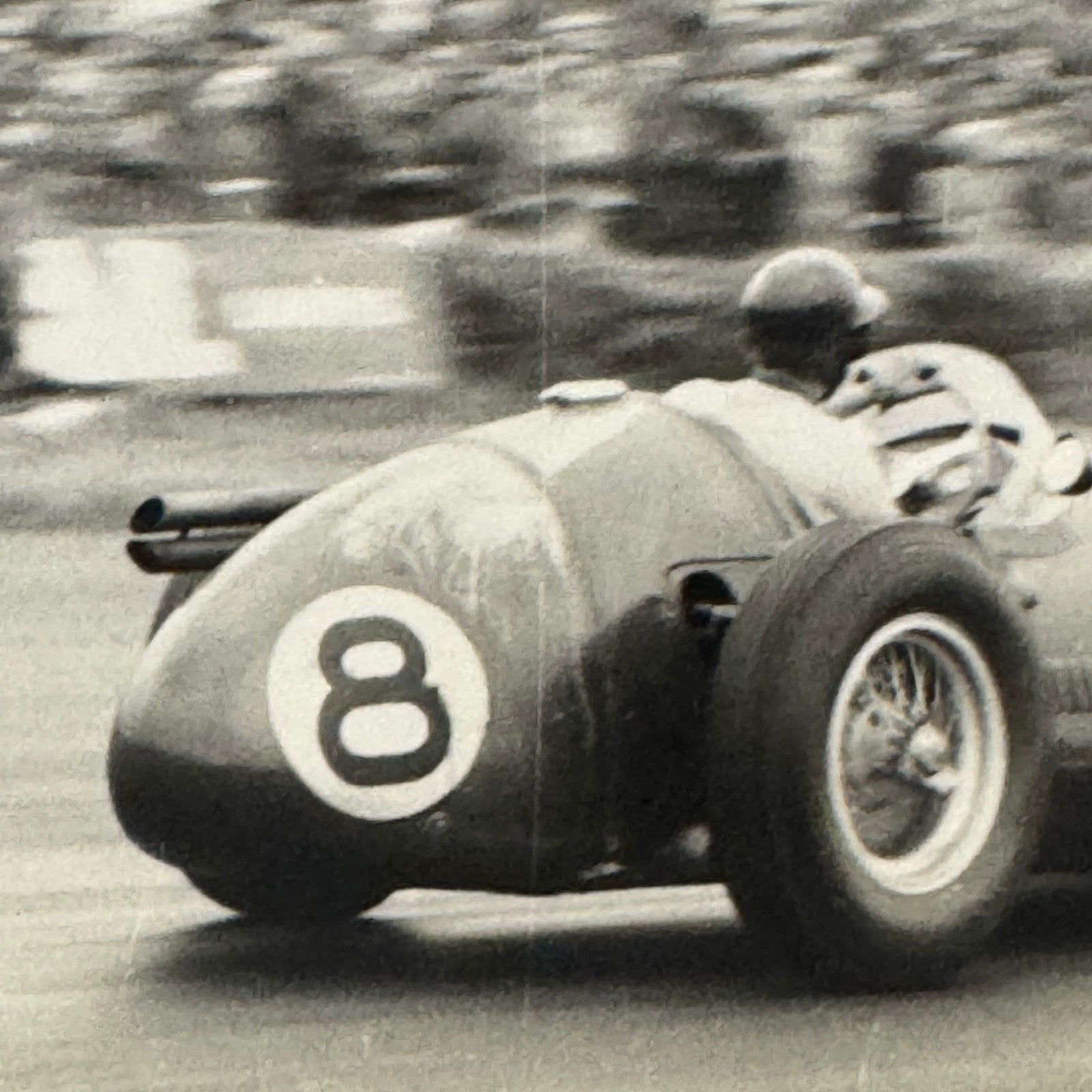 Vintage Racing Photo Photograph 1954 British Grand Prix Maserati 250F Wharton
