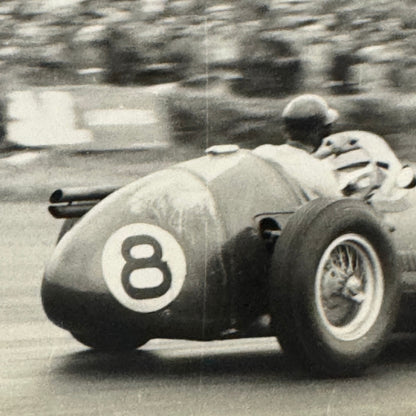 Vintage Racing Photo Photograph 1954 British Grand Prix Maserati 250F Wharton