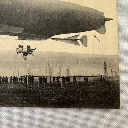 Vintage Zeppelin Airship Dirigible Postcard Post Card French La Republique
