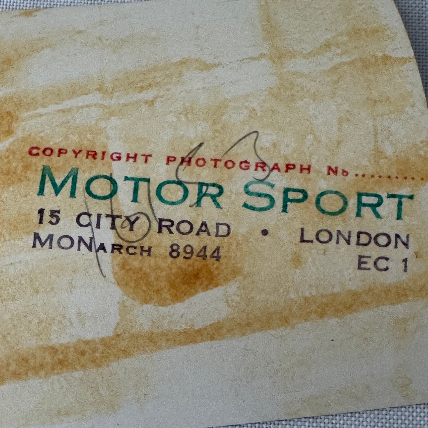 Vintage Racing Photo Photograph Jaguar Cars Motorsport London UK
