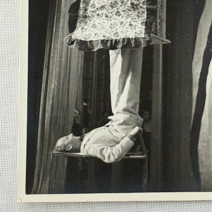 Vintage Circus Juggling Act Photo Photograph Postcard RPPC