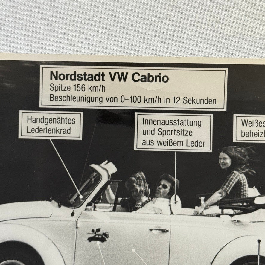 Norstadt Tuning Volkswagen Beetle Convertible Vintage Photo Photograph German