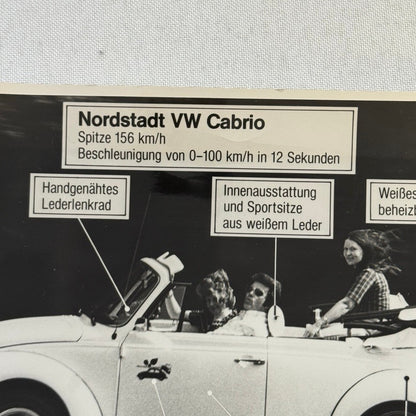 Norstadt Tuning Volkswagen Beetle Convertible Vintage Photo Photograph German