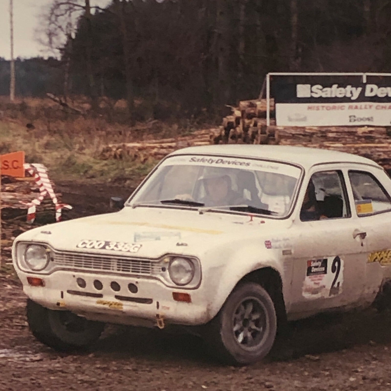 Vintage Ford Rally Car Photo Photograph Print - 1998 Historic Challenge 