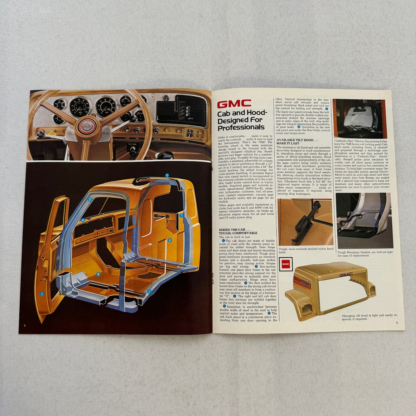 GMC 7500 Series Truck Sales Brochure Catalog Advertising