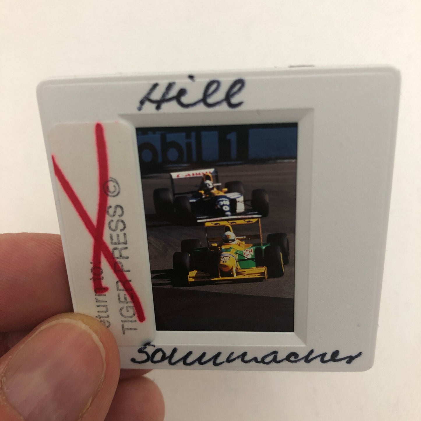 Vintage Riccardo Patrese Damon Hill F1 Racing Driver 35mm Photo Slide